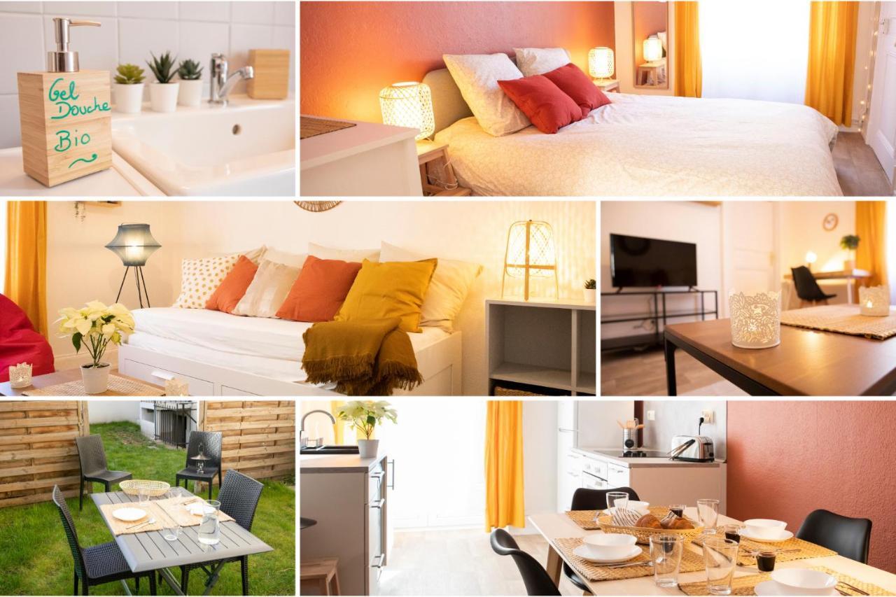 Ferienwohnung Green Appart Le Chene Rouge Avec Jardin Prive Mülhausen Exterior foto